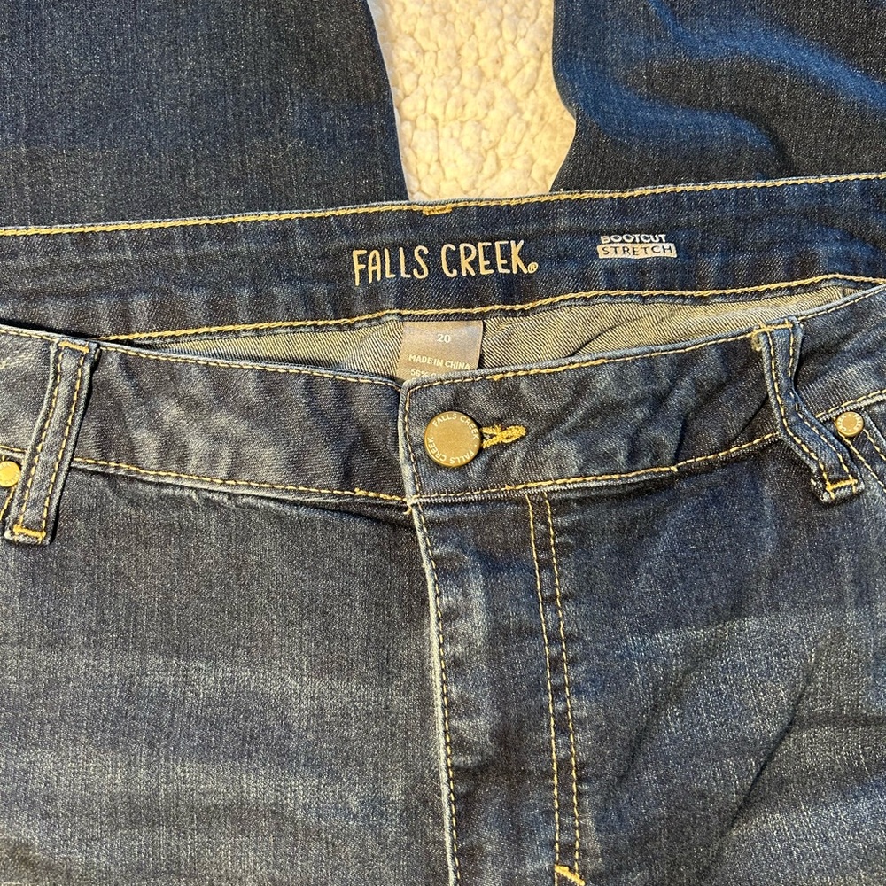 Falls Creek Women's Boot Cut Jeans - Dark Blue